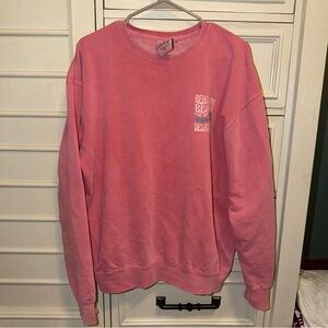 Pink Crewneck Rehoboth Beach Sweater